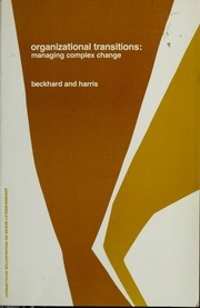 Cover of: Organizational transitions by Richard Beckhard