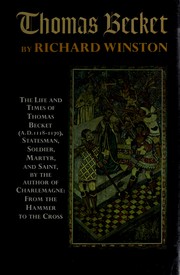 Cover of: Thomas Becket. by Richard Winston