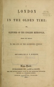 Cover of: London in the olden time