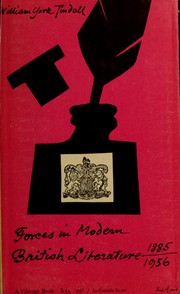 Cover of: Forces in modern British literature, 1885-1956.