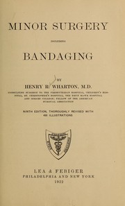 Minor surgery, including bandaging by Henry Redwood Wharton