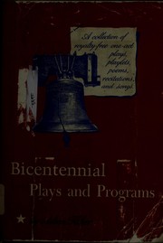 Cover of: Bicentennial plays and programs by Aileen Lucia Fisher