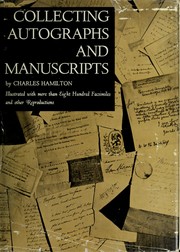 Cover of: Collecting autographs and manuscripts.