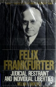 Cover of: Felix Frankfurter by Melvin I. Urofsky