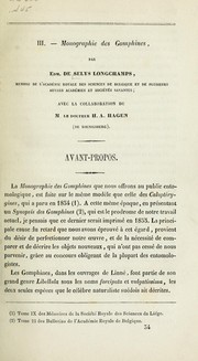 Cover of: Monographie de gomphines