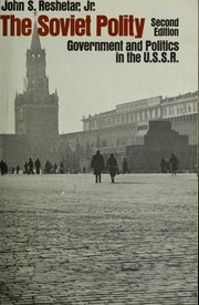 Cover of: The Soviet polity by John Stephen Reshetar