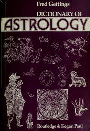Dictionary of astrology by Fred Gettings