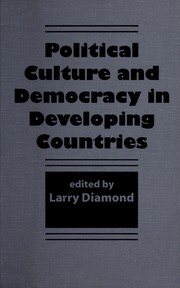 Political culture and democracy in developing countries