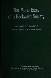 Cover of: The moral basis of a backward society