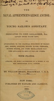 Cover of: The naval apprentice's kedge anchor