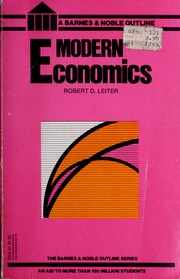 Cover of: Modern economics