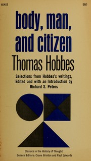 Cover of: Body, man, and citizen.: Selections.