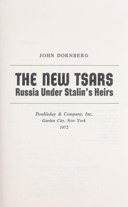 Cover of: The new tsars by John Dornberg