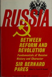 Cover of: Russia between reform and revolution by Bernard Pares
