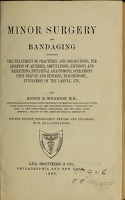 Minor surgery and bandaging by Henry Redwood Wharton