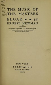 Cover of: Elgar