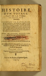 Cover of: Histoire d'un voyage fait en la terre du Bresil, dite Amerique by Jean de Léry