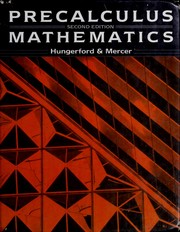 Cover of: Precalculus mathematics. by ThomasW Hungerford