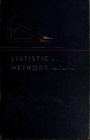 Cover of: Statistical methods ...