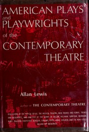 Cover of: American plays and playwrights of the contemporary theatre. by 