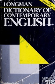 Cover of: Longman dictionary of contemporary English. by 