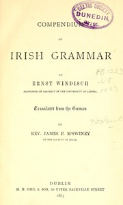 Cover of: Compendium of Irish grammar