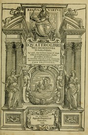 Cover of: I quattro libri dell'architettura by Andrea Palladio
