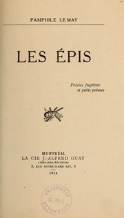 Cover of: Les Épis: poésies fugitives et petits poèmes