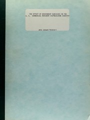 Cover of: The effect of government subsidies on the U.S. commercial merchant shipbuilding industry