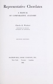 Cover of: Representative chordates: a manual of comparative anatomy.