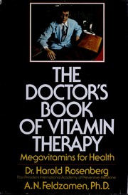 Cover of: The doctor's book of vitamin therapy: megavitamins for health