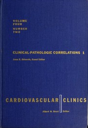 Cover of: Clinical-pathologic correlations.