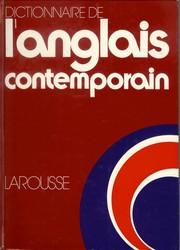 Cover of: Dictionnaire de l'anglais contemporain