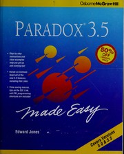 Cover of: Paradox 3.5 Made Easy