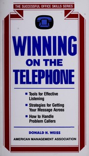 Cover of: Winning on the telephone