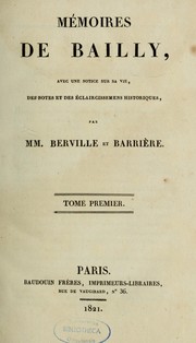 Mémoires de Bailly by [Jean Sylvain] Bailly