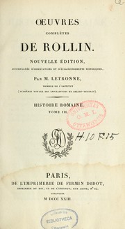 Cover of: Oeuvres complètes