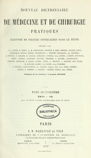 Cover of: Nouveau dictionnaire de medecine et de chirurgie pratiques by Sigismond Jaccoud