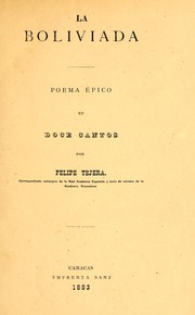 Cover of: La Boliviada: poema épico en doce cantos