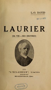 Laurier by L.-O David