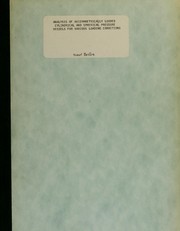 Cover of: Analysis of axisymmetrically loaded cylindrical and spherical pressure vessels for various loading conditions