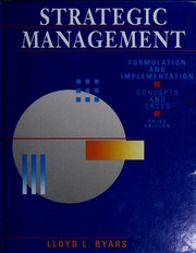 Cover of: Strategic management: formulation and implementation : concepts and cases