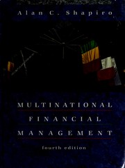 Cover of: Multinational financial management by Alan C. Shapiro