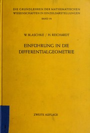 Cover of: Einführung in die Differentialgeometrie