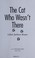 Cover of: The cat who wasn't there