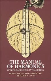 Cover of: The Manual of Harmonics of Nicomachus the Pythagorean