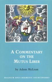 Cover of: A commentary on the Mutus liber