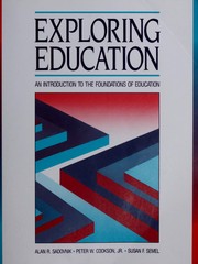 Cover of: Exploring education: an introduction to the foundations of education