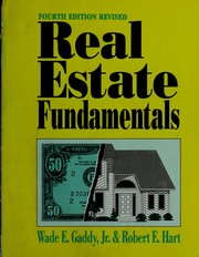 Cover of: Real estate fundamentals