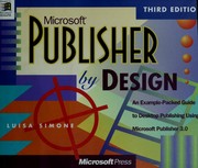 Cover of: Microsoft Publisher by design by Luisa Simone